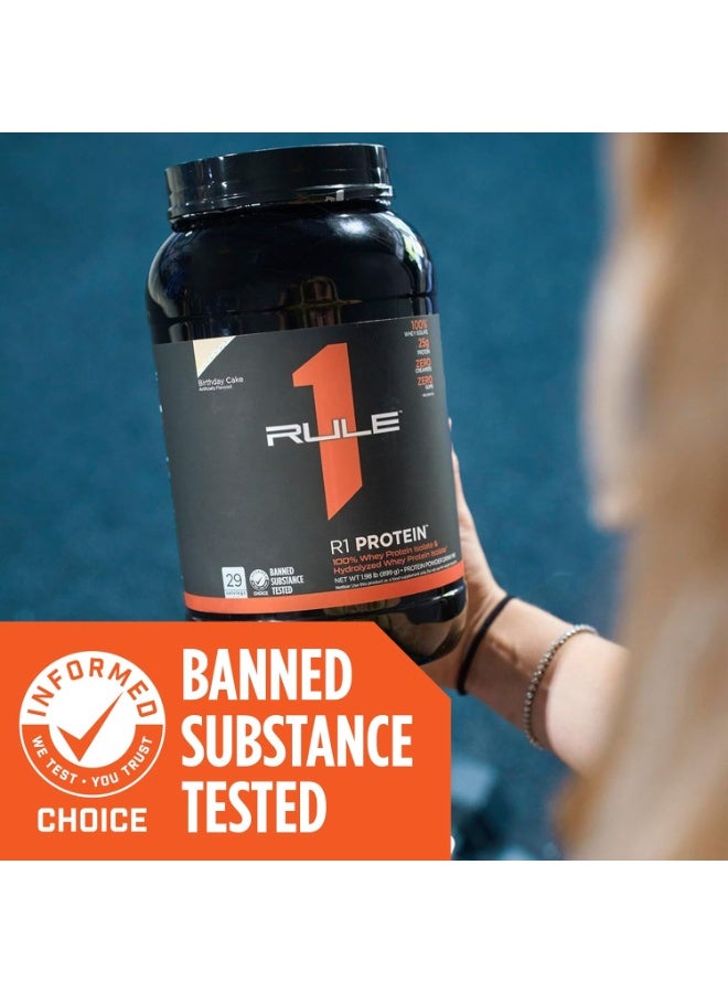 Rule1 Whey Protein Isolate Powder, Vanilla Cream, 1.9 lb, 25g Protein per Serving, Low Carb & Low Fat, Fast-Digesting Protein - Image 5